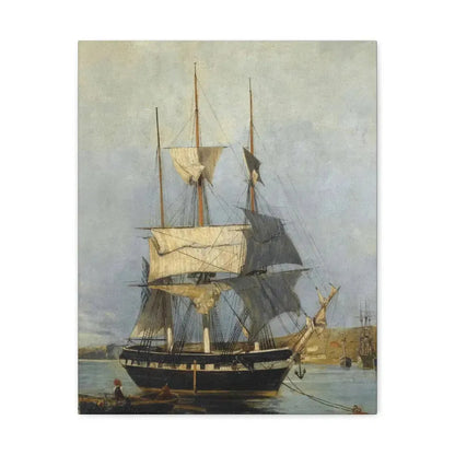 Konstantinos Volanakis (1837-1907) Greek Ship - Canvas Wall Art 16″ x 20″ 1.25" - The Sticker Space