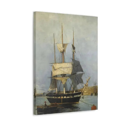 Konstantinos Volanakis (1837-1907) Greek Ship - Canvas Wall Art - The Sticker Space
