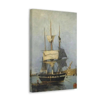Konstantinos Volanakis (1837-1907) Greek Ship - Canvas Wall Art - The Sticker Space
