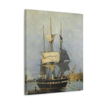 Konstantinos Volanakis (1837-1907) Greek Ship - Canvas Wall Art - The Sticker Space