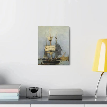 Konstantinos Volanakis (1837-1907) Greek Ship - Canvas Wall Art - The Sticker Space