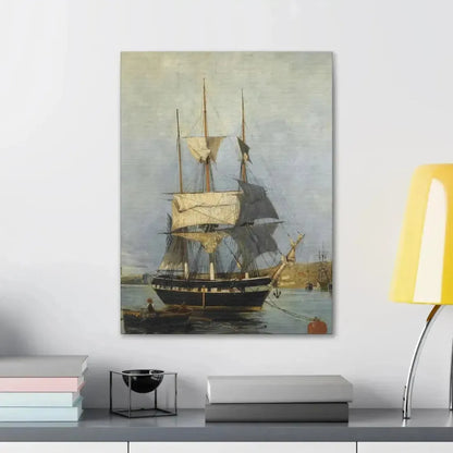 Konstantinos Volanakis (1837-1907) Greek Ship - Canvas Wall Art - The Sticker Space