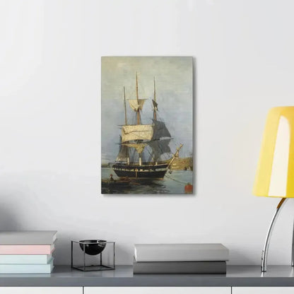 Konstantinos Volanakis (1837-1907) Greek Ship - Canvas Wall Art - The Sticker Space