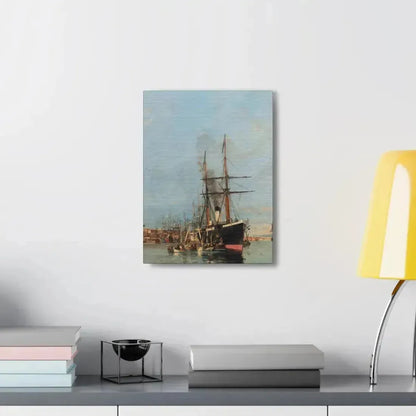 Konstantinos Volanakis (1837-1907) The port of Piraeus - Canvas Wall Art - The Sticker Space