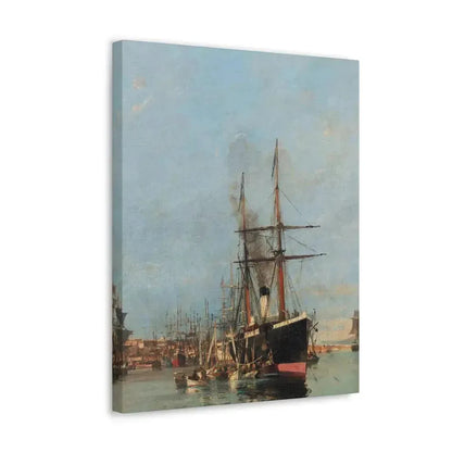 Konstantinos Volanakis (1837-1907) The port of Piraeus - Canvas Wall Art - The Sticker Space