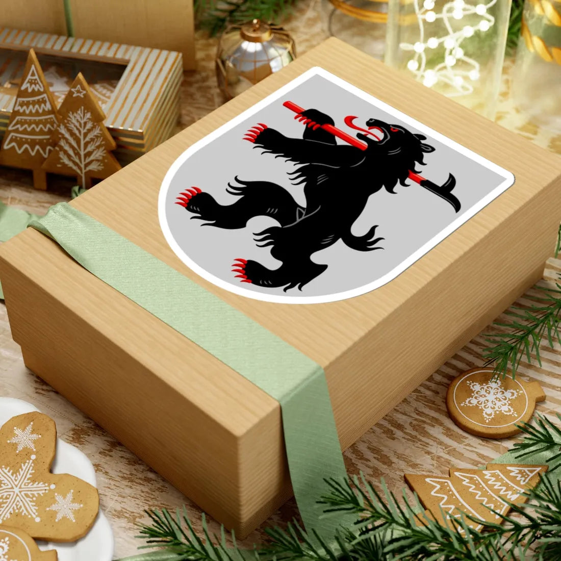 Kontiolahti.vaakuna (Finland) (Coat of Arms) STICKER Vinyl Kiss-Cut Decal - The Sticker Space