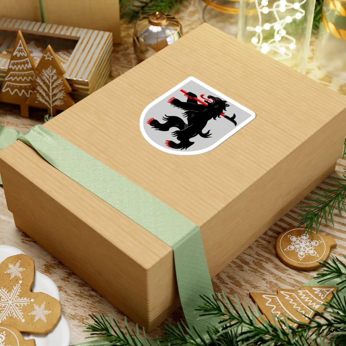 Kontiolahti.vaakuna (Finland) (Coat of Arms) STICKER Vinyl Kiss-Cut Decal - The Sticker Space