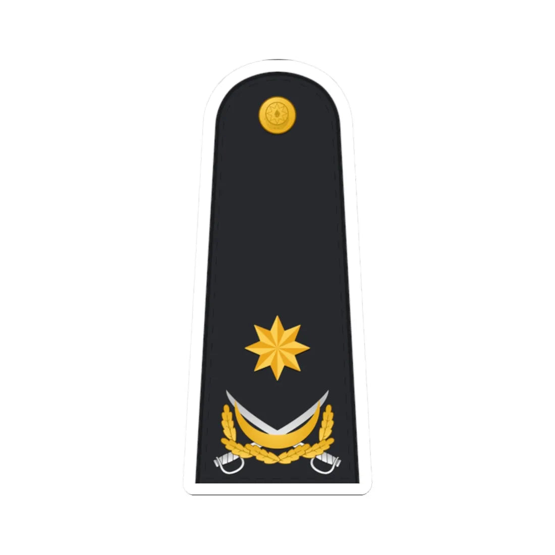 Kontr admiral AzHDQ (Azerbaijan) (Military Rank) STICKER Vinyl Kiss-Cut Decal 2 Inch White - The Sticker Space