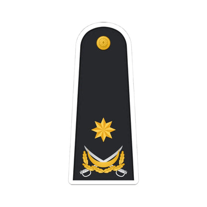 Kontr admiral AzHDQ (Azerbaijan) (Military Rank) STICKER Vinyl Kiss-Cut Decal 4 Inch White - The Sticker Space