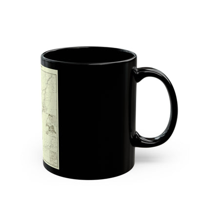 Korea and Manchuria (1904) (Map) Black Coffee Mug-The Sticker Space