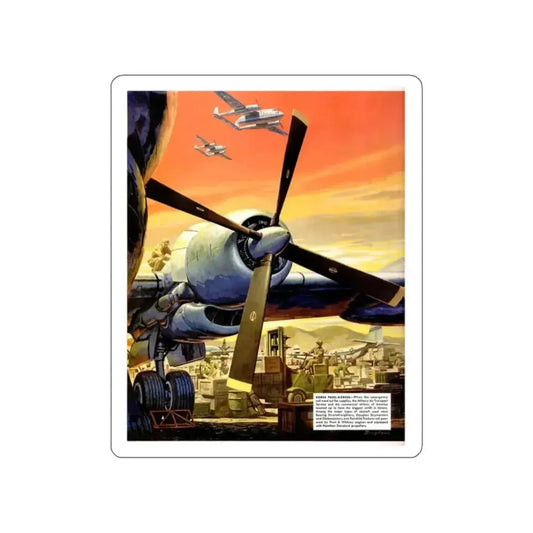 Korea Pack-Horses, 1951 (Magazine Illustration) STICKER Vinyl Die-Cut Decal White Die-Cut 2 Inch - The Sticker Space