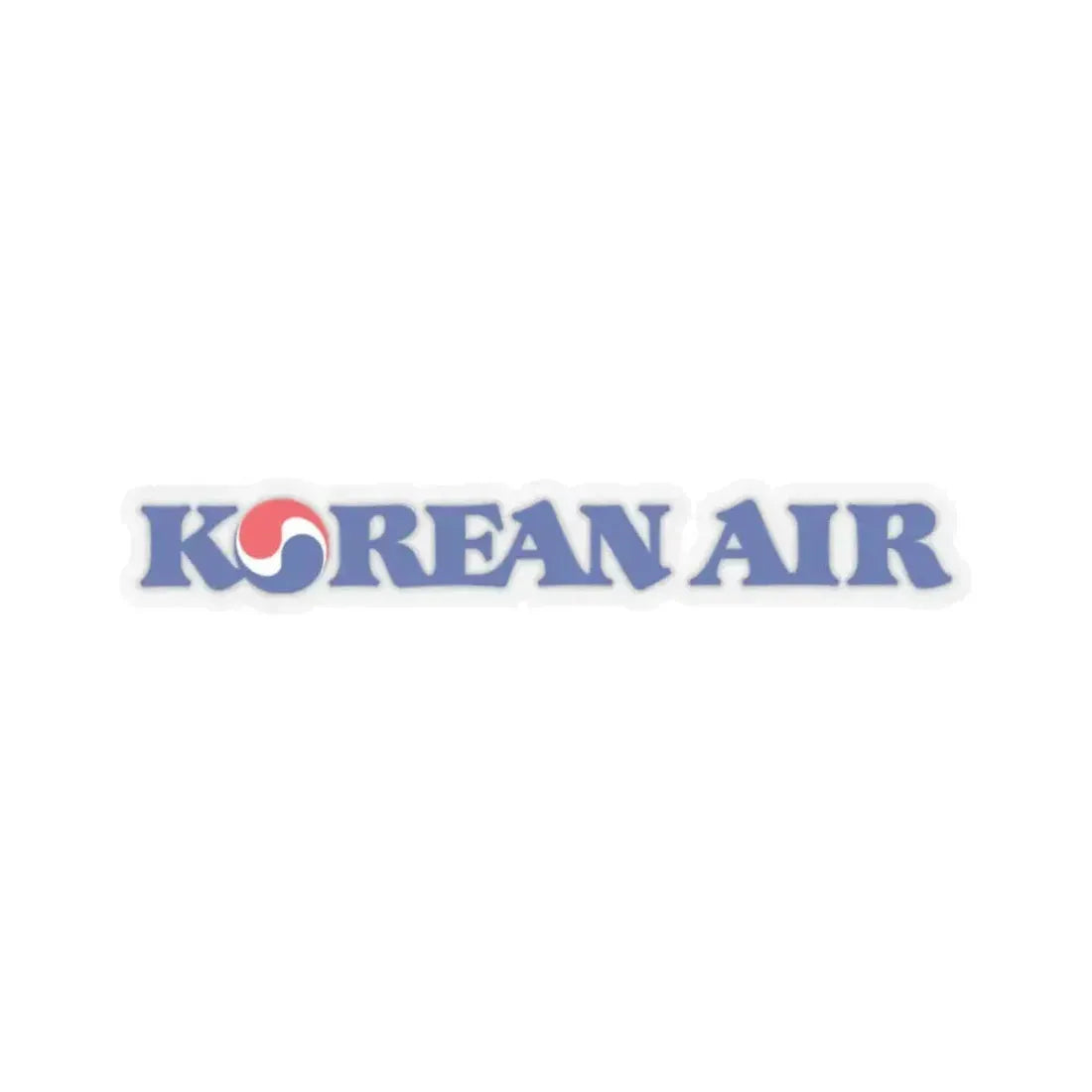 Korean Air Lines Co. Ltd. (Logo) STICKER Vinyl Kiss-Cut Decal 2 Inch Transparent - The Sticker Space