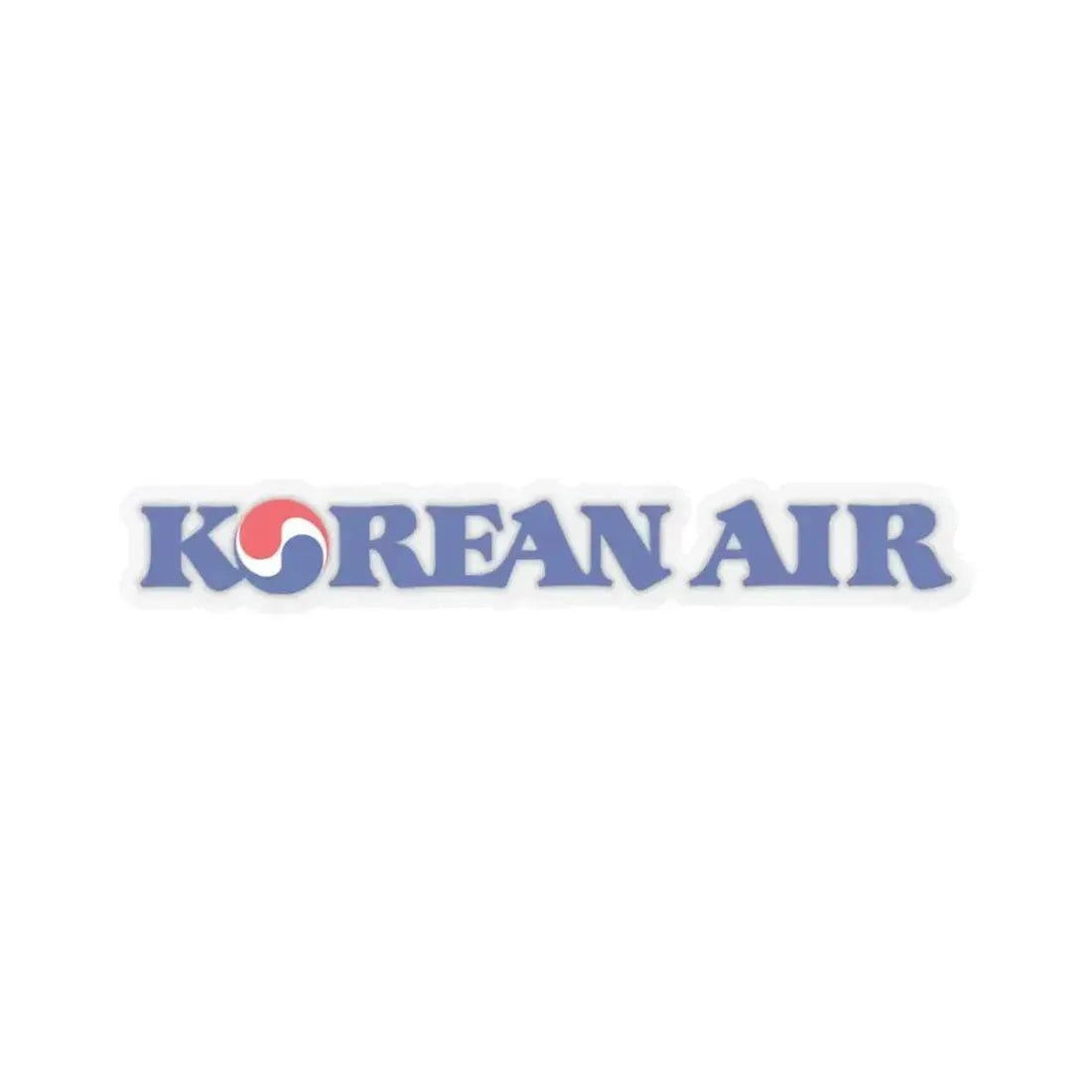 Korean Air Lines Co. Ltd. (Logo) STICKER Vinyl Kiss-Cut Decal 3 Inch Transparent - The Sticker Space