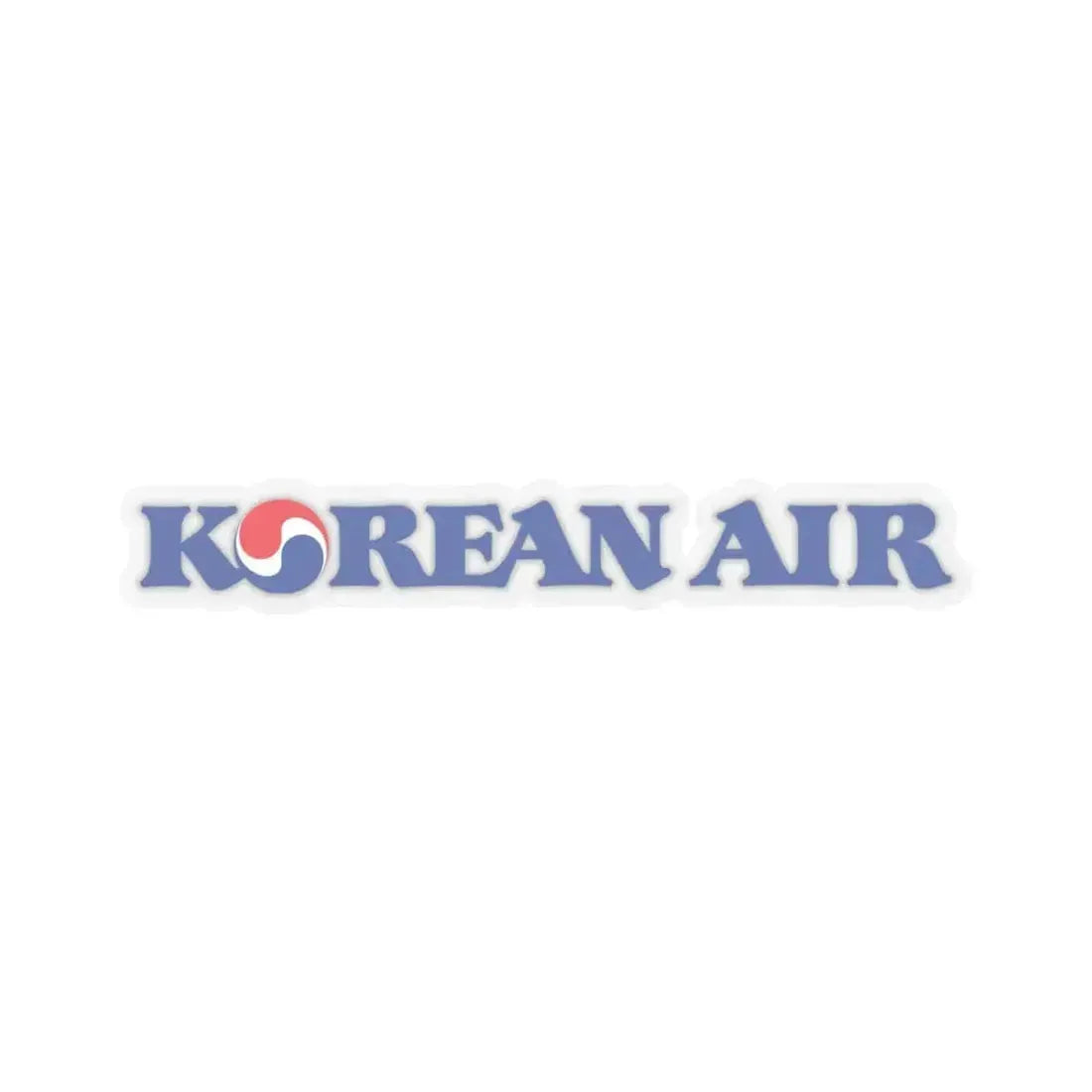 Korean Air Lines Co. Ltd. (Logo) STICKER Vinyl Kiss-Cut Decal 6 Inch Transparent - The Sticker Space