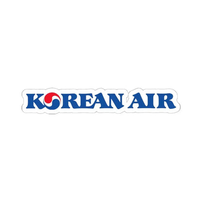 Korean Air Lines Co. Ltd. (Logo) STICKER Vinyl Kiss-Cut Decal 6 Inch White - The Sticker Space