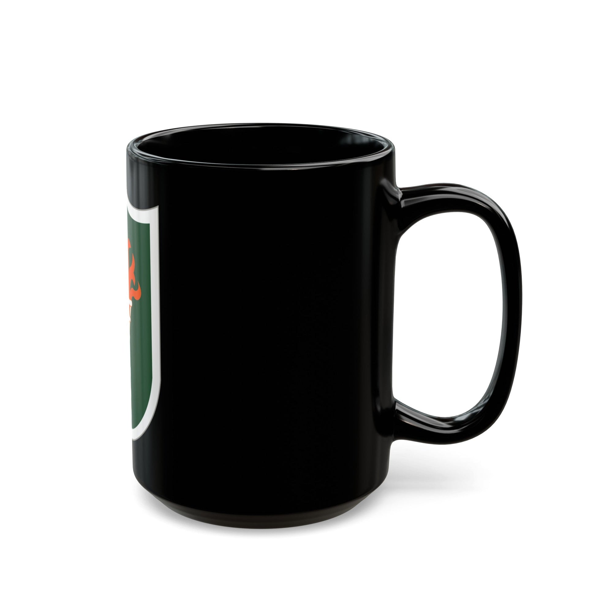 Korean Communications Zone (U.S. Army) Black Coffee Mug-The Sticker Space