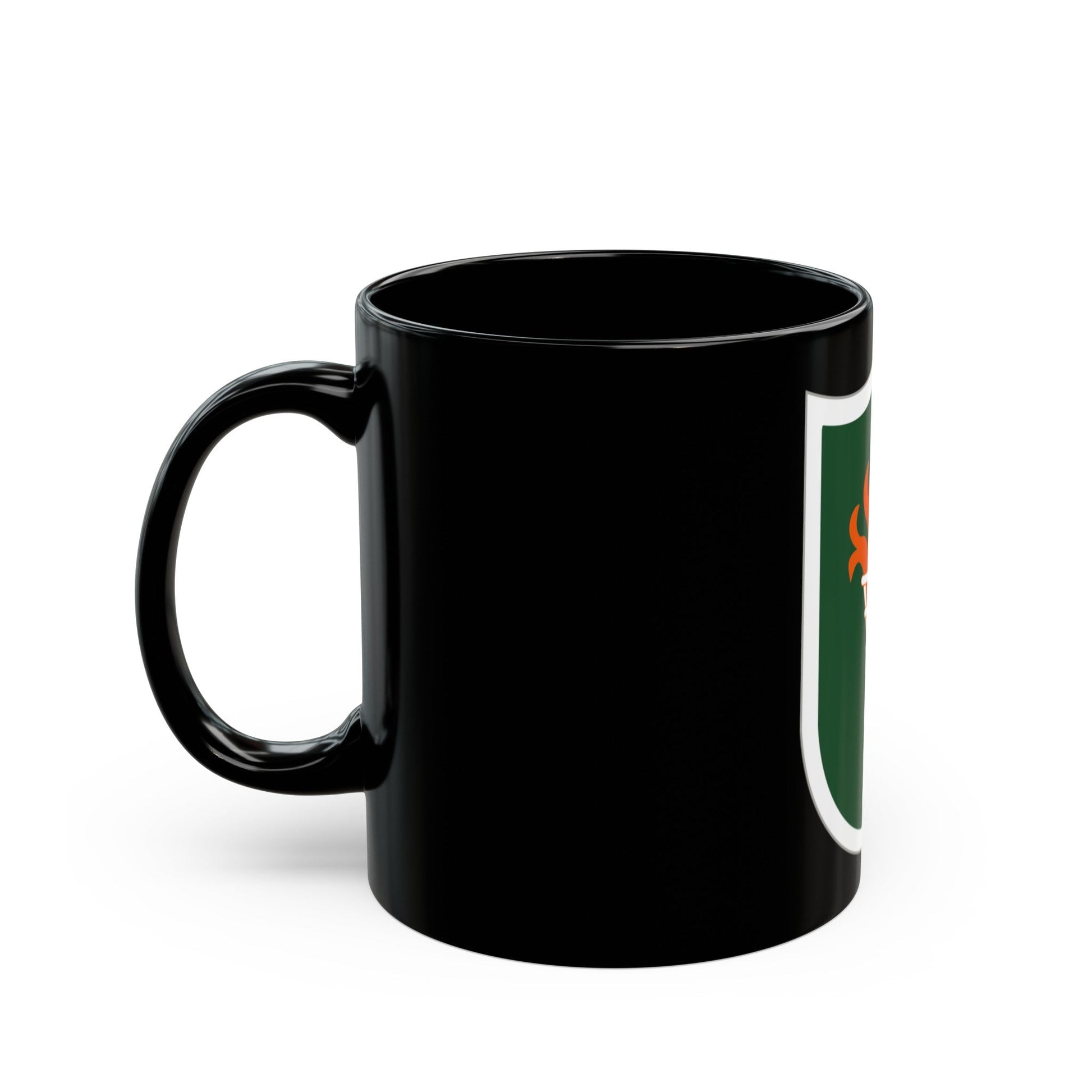 Korean Communications Zone (U.S. Army) Black Coffee Mug-The Sticker Space