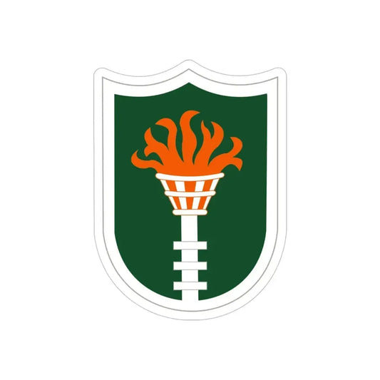 Korean Communications Zone (U.S. Army) REVERSE PRINT Transparent Die-Cut STICKER 6 Inch Die-Cut Transparent - The Sticker Space