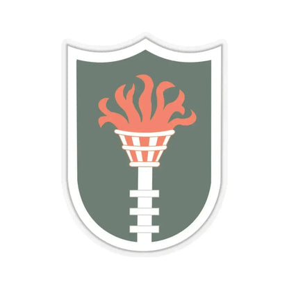 Korean Communications Zone (U.S. Army) STICKER Vinyl Kiss-Cut Decal 3 Inch Transparent - The Sticker Space