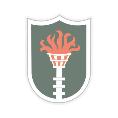 Korean Communications Zone (U.S. Army) STICKER Vinyl Kiss-Cut Decal 4 Inch Transparent - The Sticker Space