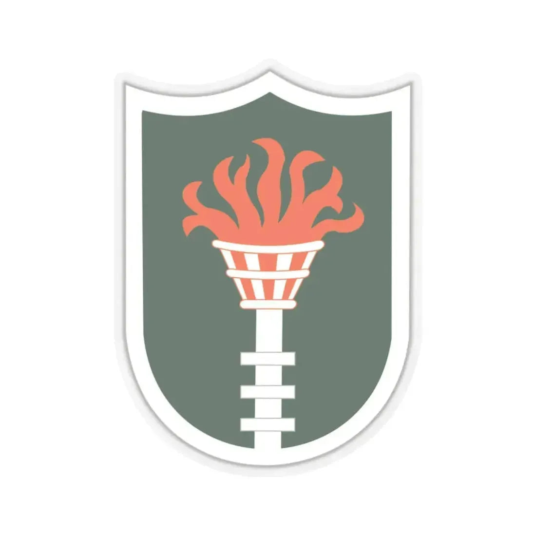 Korean Communications Zone (U.S. Army) STICKER Vinyl Kiss-Cut Decal 6 Inch Transparent - The Sticker Space