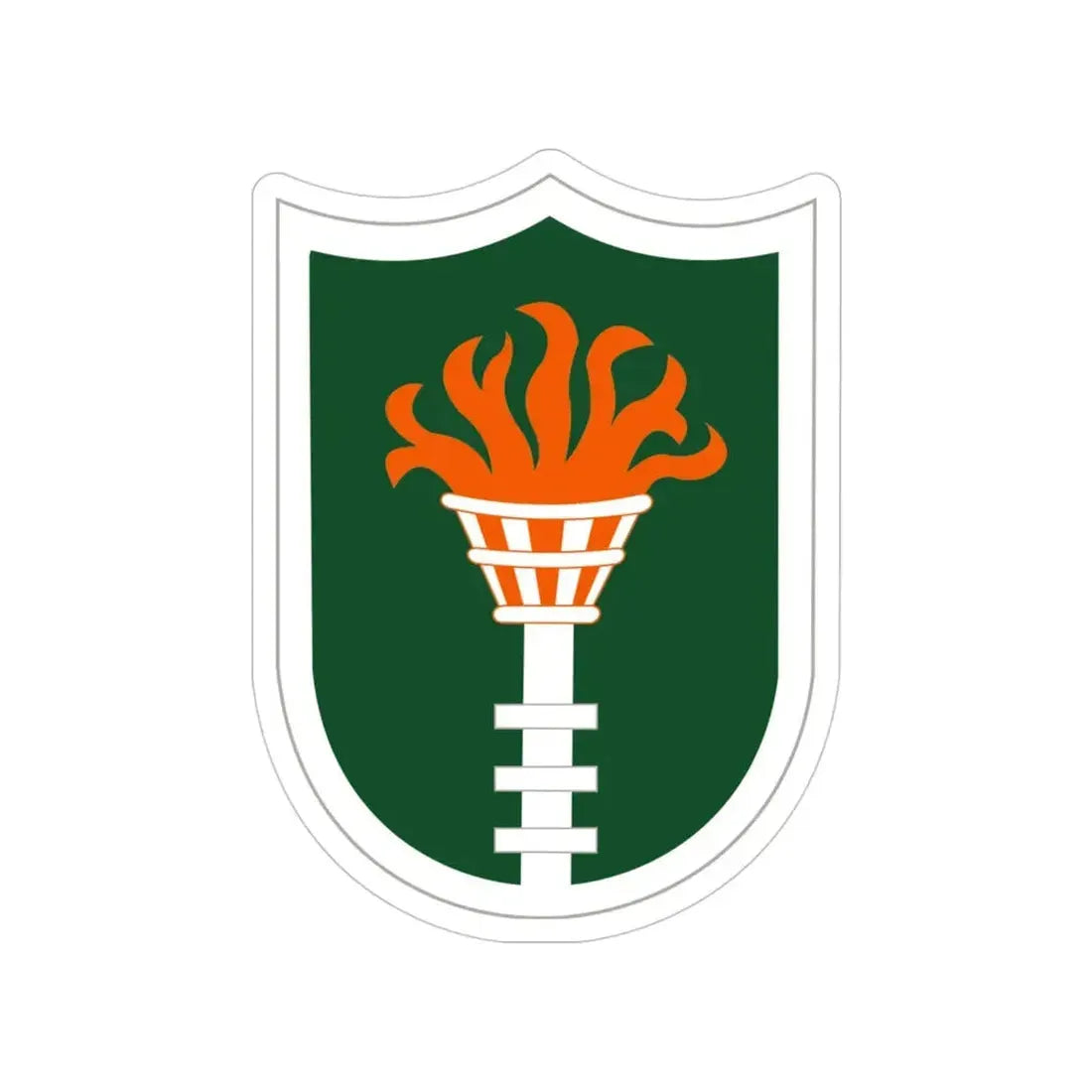 Korean Communications Zone (U.S. Army) Transparent STICKER Die-Cut Vinyl Decal 4 Inch - The Sticker Space