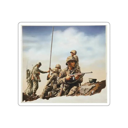 Korean War Illustration (Magazine Illustration) STICKER Vinyl Die-Cut Decal - The Sticker Space