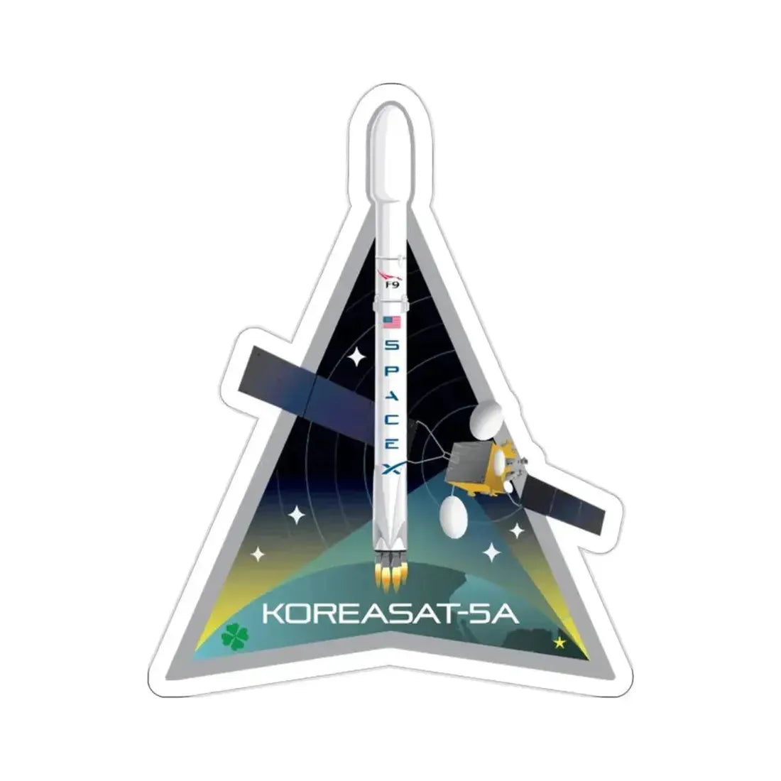 KoreaSat 5A (SpaceX) STICKER Vinyl Die-Cut Decal 2 Inch - The Sticker Space
