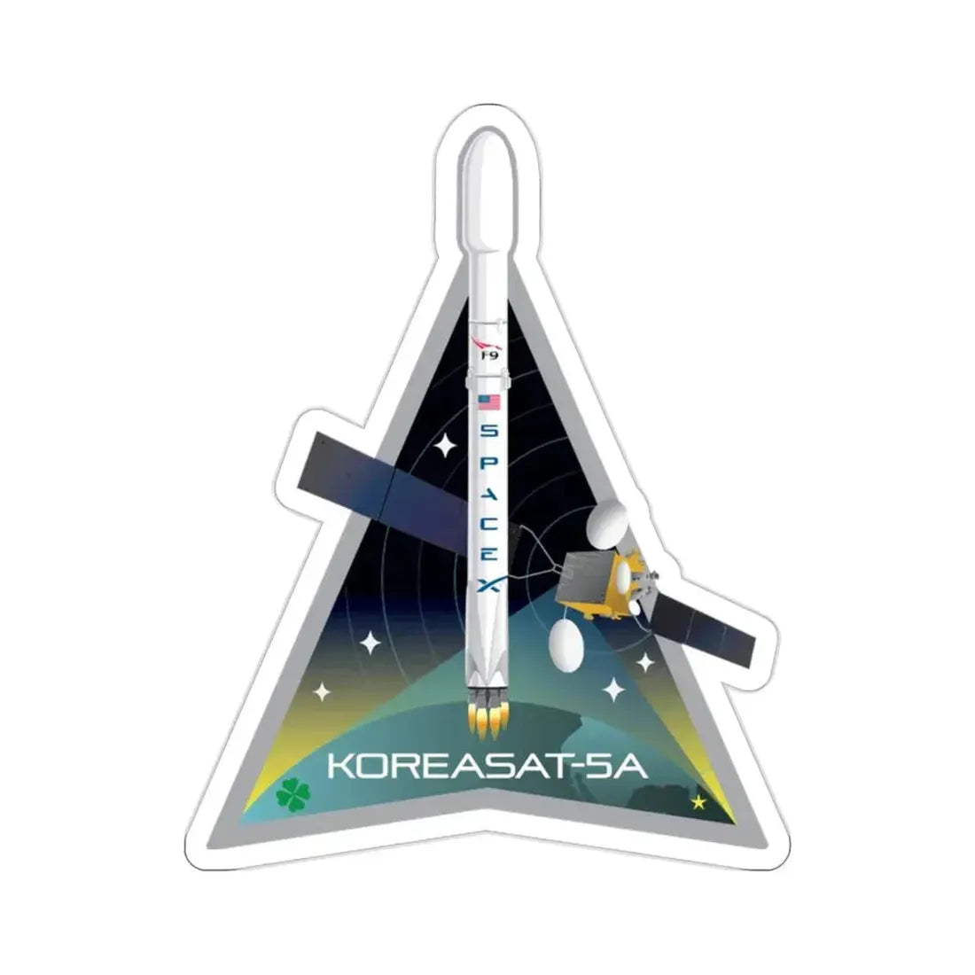 KoreaSat 5A (SpaceX) STICKER Vinyl Die-Cut Decal 2 Inch - The Sticker Space