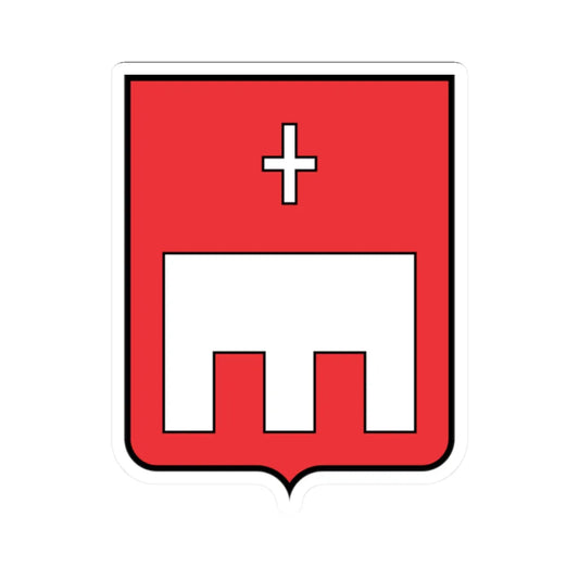 Korostyshiv coat of arms (Ukraine) (Coat of Arms) STICKER Vinyl Kiss-Cut Decal 2 Inch White - The Sticker Space