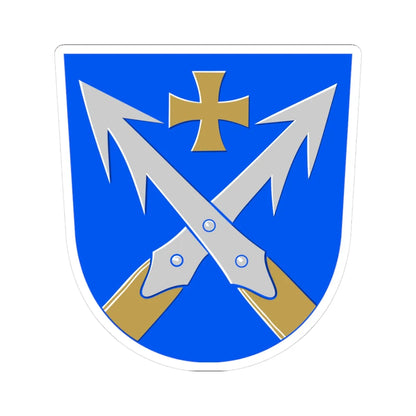 Korsnäs.vaakuna (Finland) (Coat of Arms) STICKER Vinyl Kiss-Cut Decal 3 Inch White - The Sticker Space