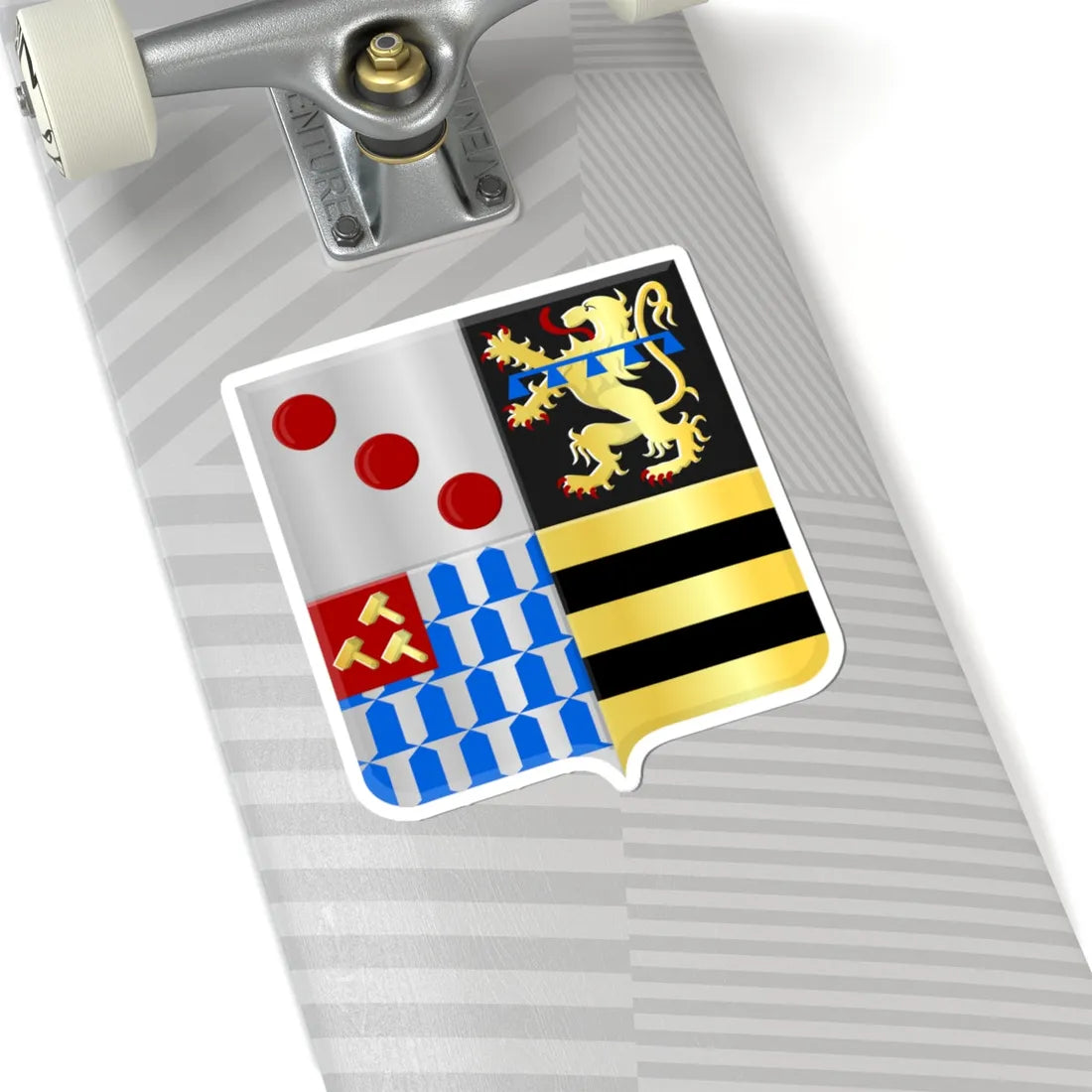 Kortenaken wapen (Belgium) (Coat of Arms) STICKER Vinyl Kiss-Cut Decal - The Sticker Space