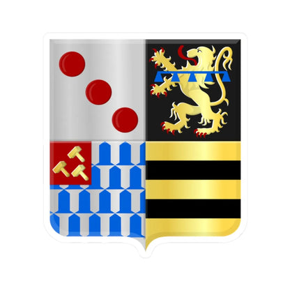 Kortenaken wapen (Belgium) (Coat of Arms) STICKER Vinyl Kiss-Cut Decal - The Sticker Space