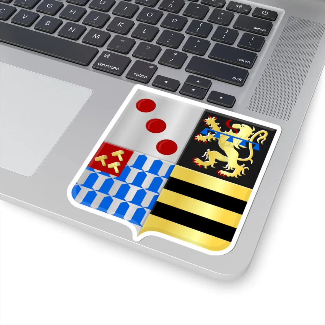 Kortenaken wapen (Belgium) (Coat of Arms) STICKER Vinyl Kiss-Cut Decal - The Sticker Space