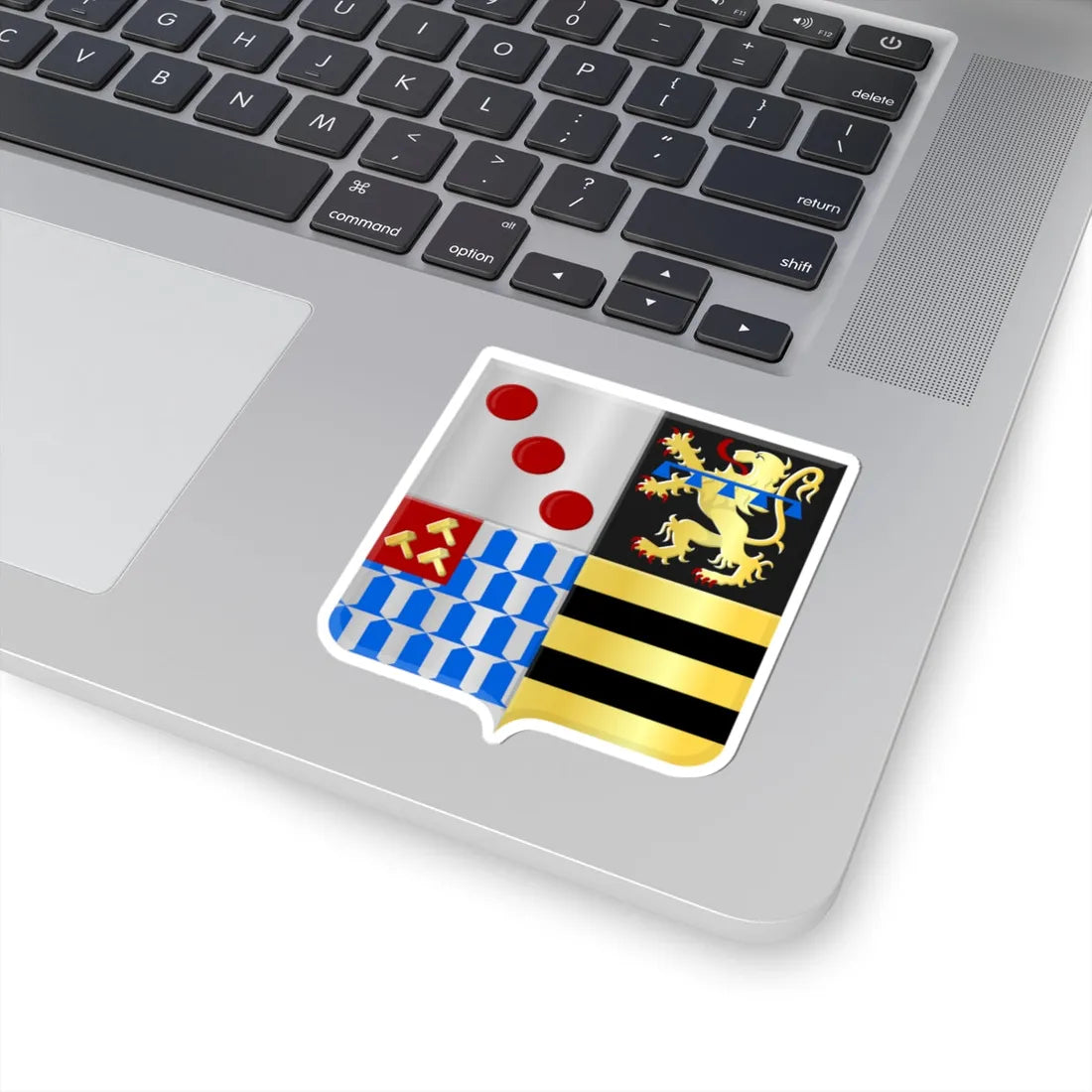 Kortenaken wapen (Belgium) (Coat of Arms) STICKER Vinyl Kiss-Cut Decal - The Sticker Space