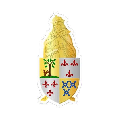 Kortenberg wapen (Belgium) (Coat of Arms) STICKER Vinyl Kiss-Cut Decal 6 Inch White - The Sticker Space