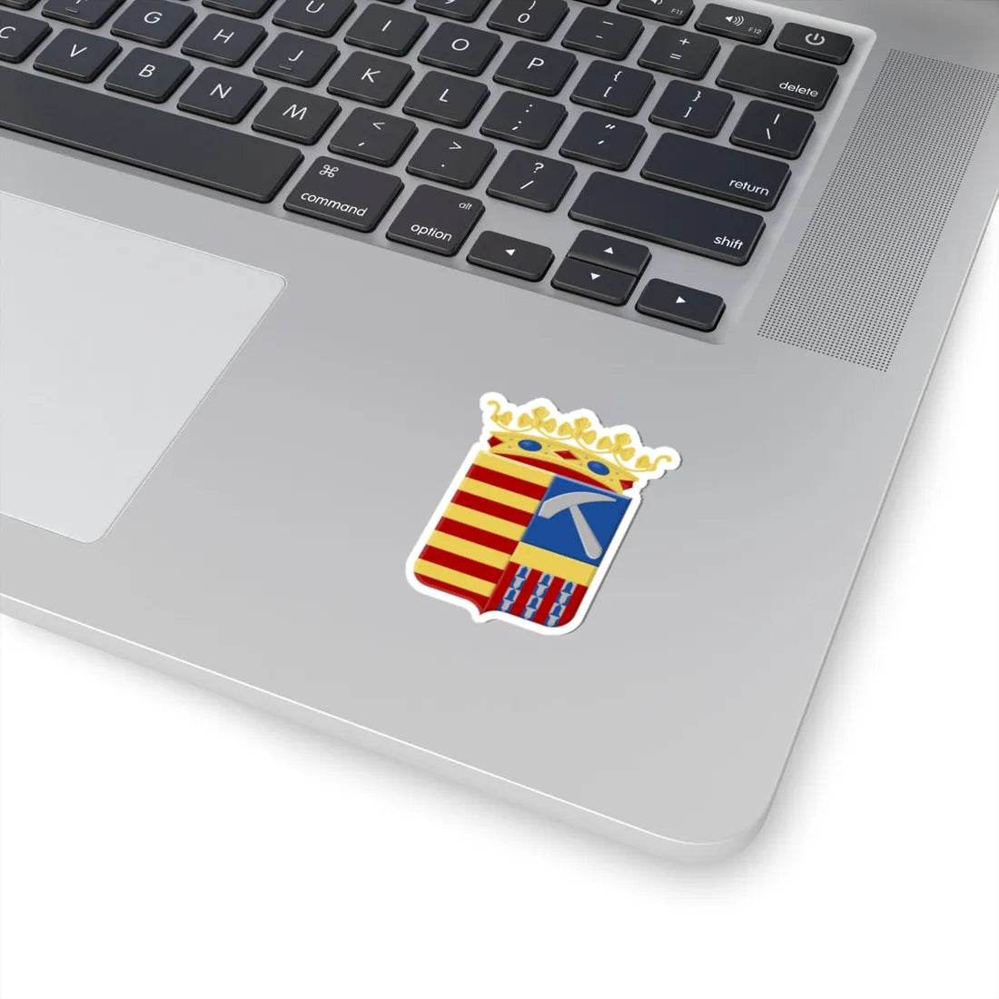 Kortessem wapen1 (Belgium) (Coat of Arms) STICKER Vinyl Kiss-Cut Decal - The Sticker Space