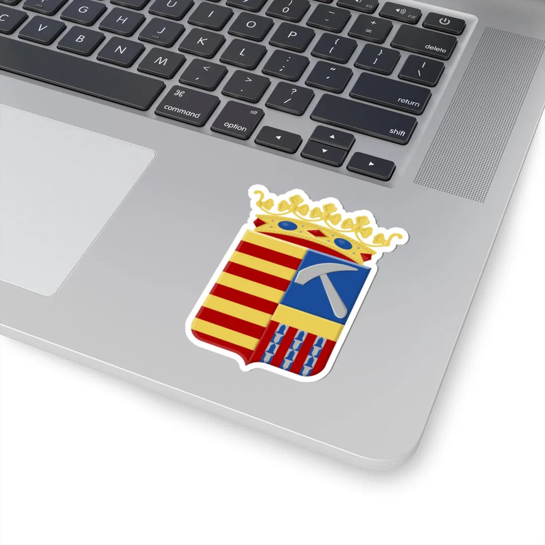 Kortessem wapen1 (Belgium) (Coat of Arms) STICKER Vinyl Kiss-Cut Decal - The Sticker Space