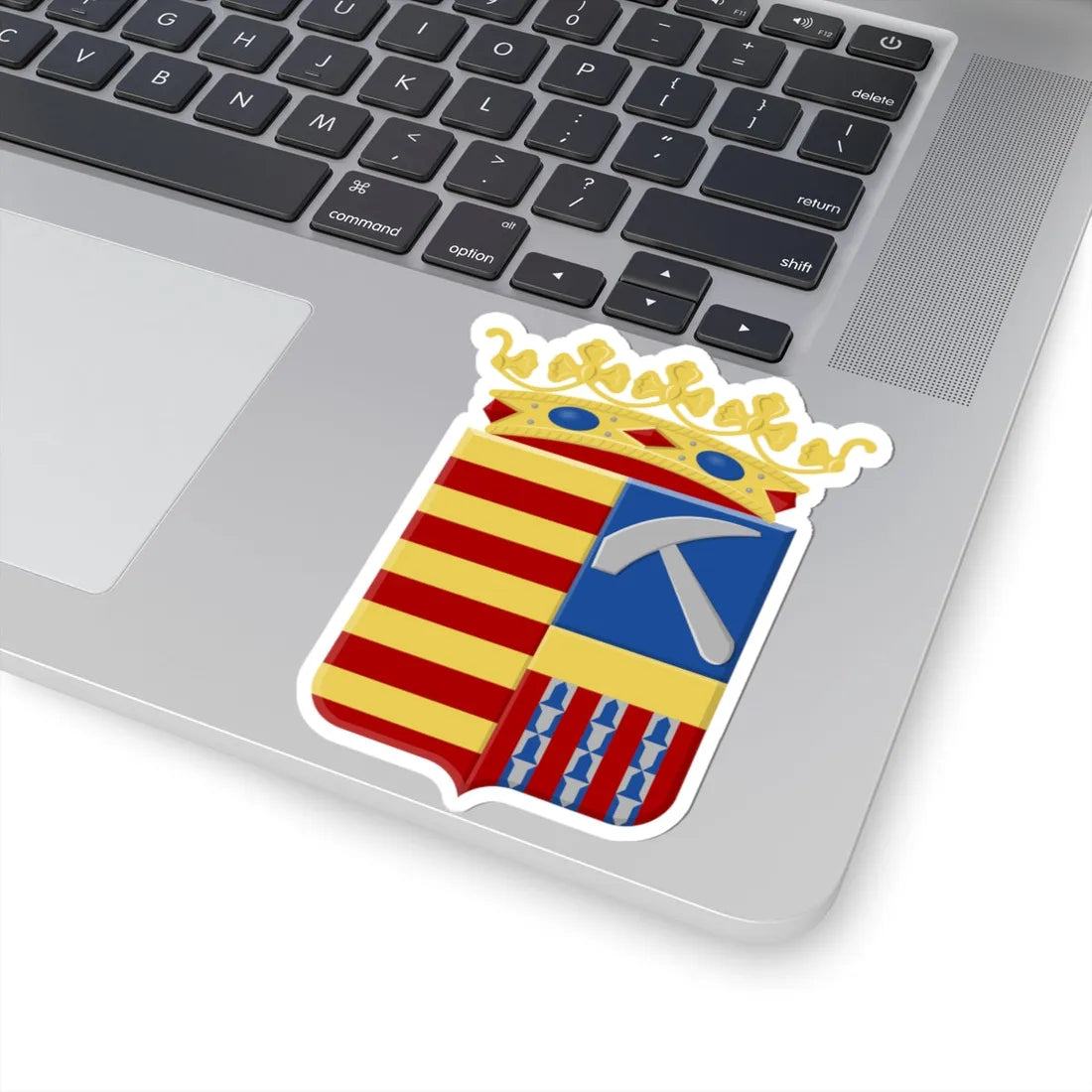 Kortessem wapen1 (Belgium) (Coat of Arms) STICKER Vinyl Kiss-Cut Decal - The Sticker Space