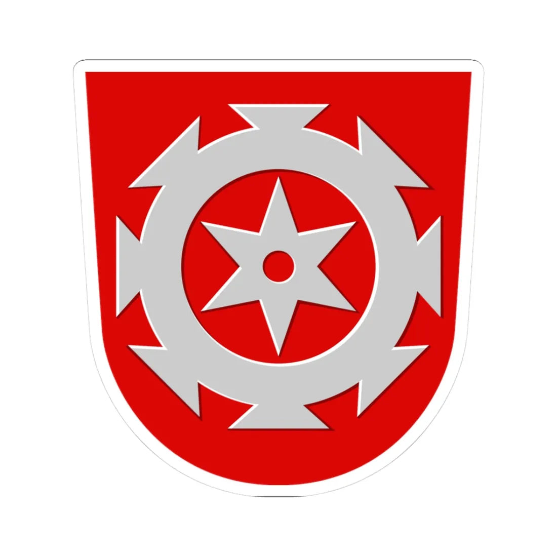 Koski.Tl.vaakuna (Finland) (Coat of Arms) STICKER Vinyl Kiss-Cut Decal 3 Inch White - The Sticker Space
