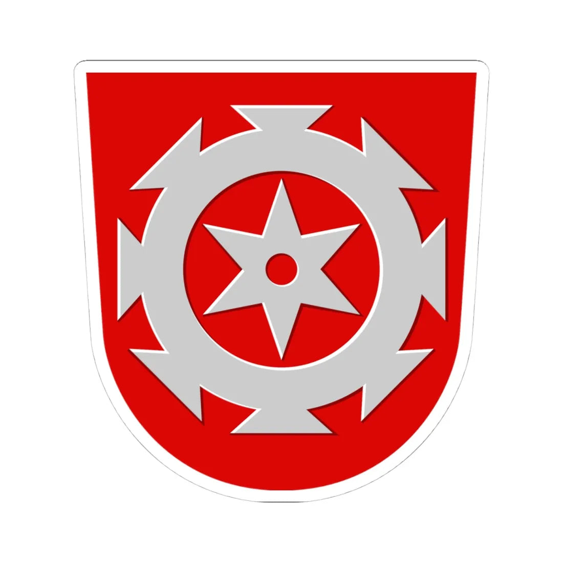 Koski.Tl.vaakuna (Finland) (Coat of Arms) STICKER Vinyl Kiss-Cut Decal 4 Inch White - The Sticker Space