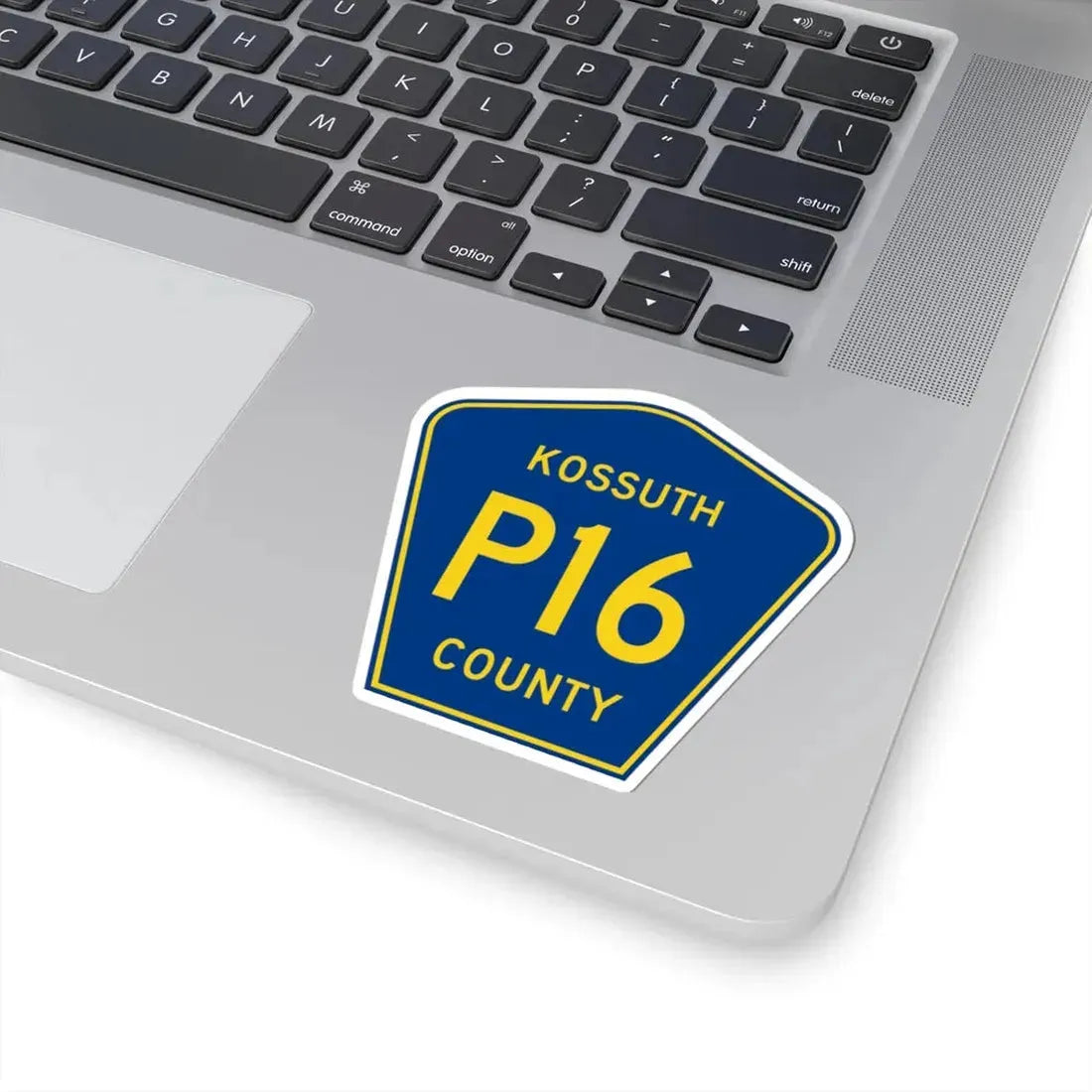 Kossuth County Route P16 IA (Iowa) (Road Sign) STICKER Vinyl Kiss-Cut Decal - The Sticker Space