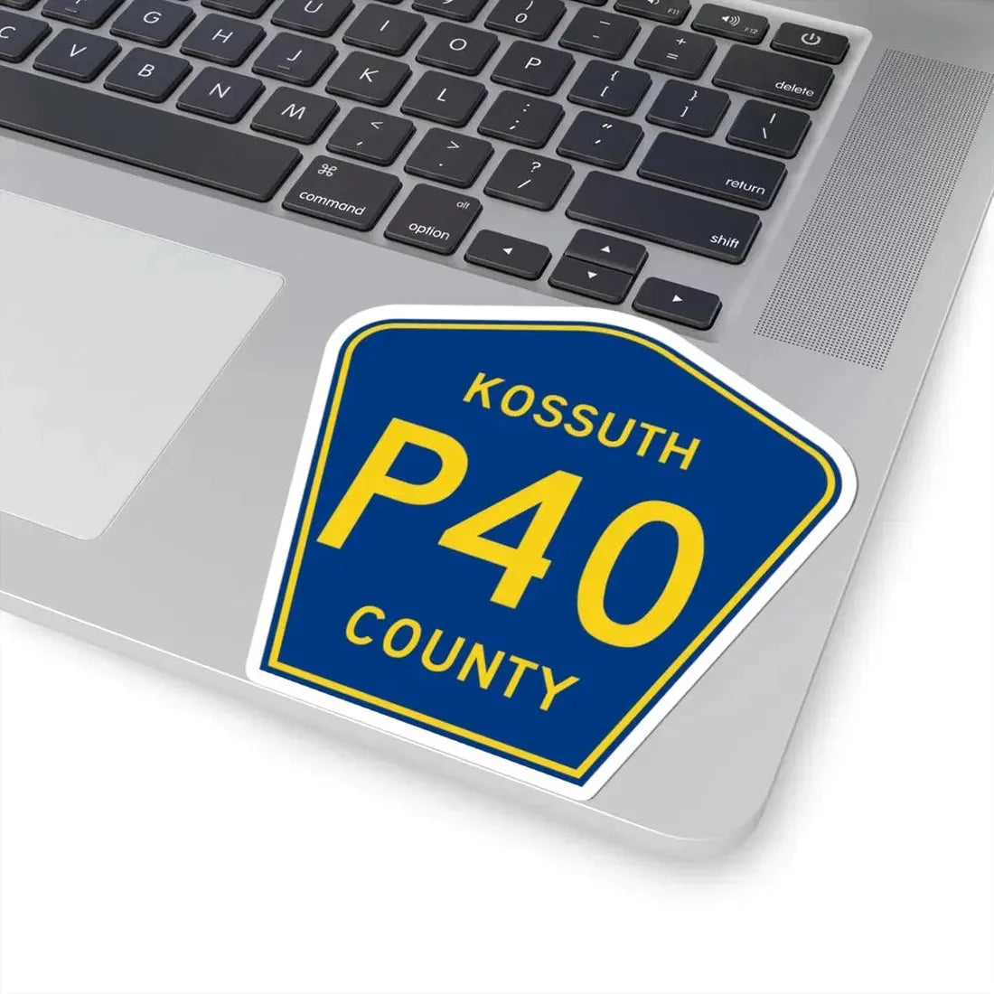 Kossuth County Route P40 IA (Iowa) (Road Sign) STICKER Vinyl Kiss-Cut Decal - The Sticker Space