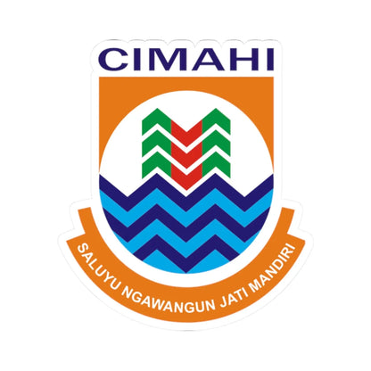 Kota Cimahi (Indonesia) (Coat of Arms) STICKER Vinyl Kiss-Cut Decal 2 Inch White - The Sticker Space