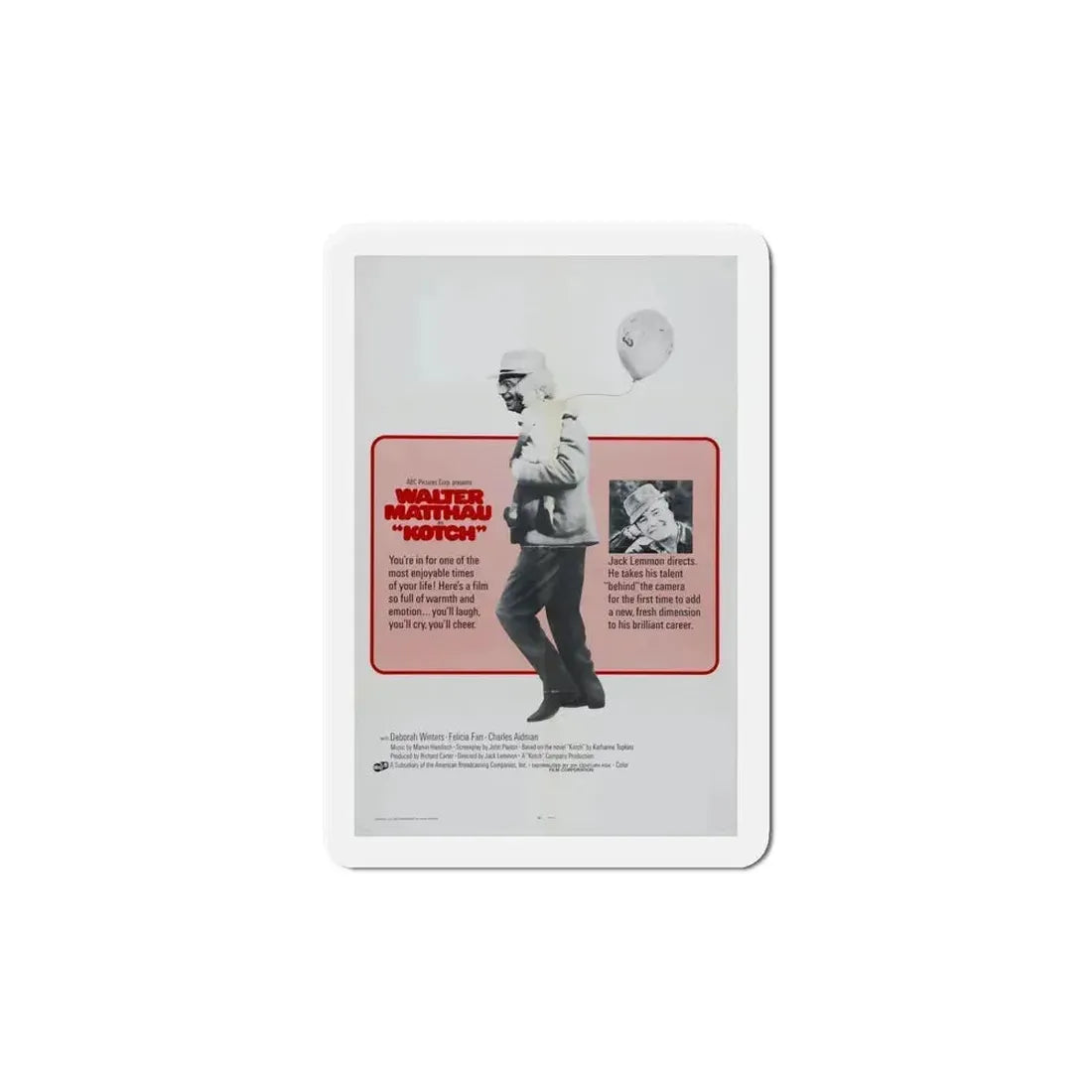 Kotch 1971 Movie Poster Refrigerator Magnet 6 Inch - The Sticker Space