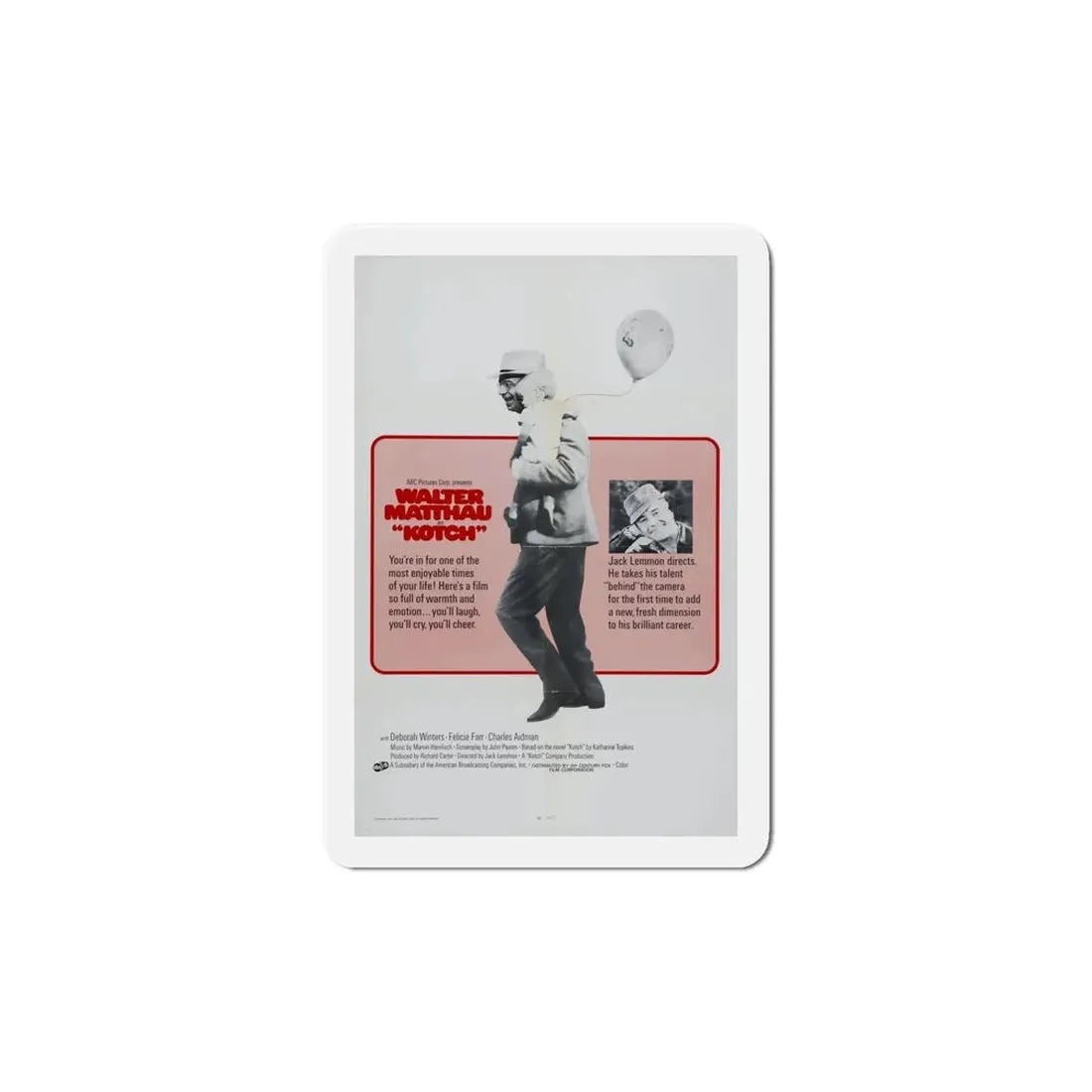 Kotch 1971 Movie Poster Refrigerator Magnet - The Sticker Space