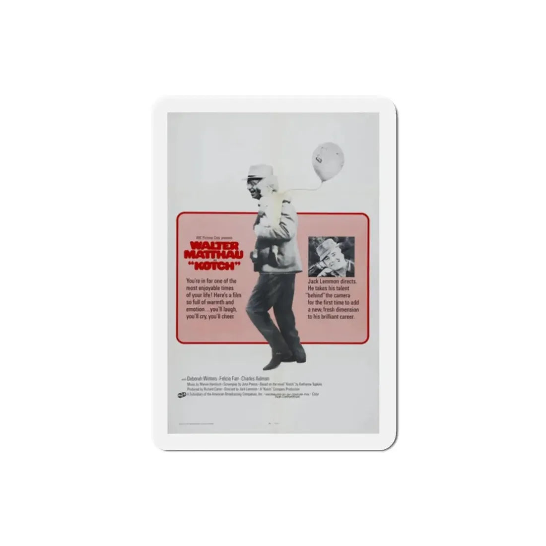 Kotch 1971 Movie Poster Refrigerator Magnet - The Sticker Space