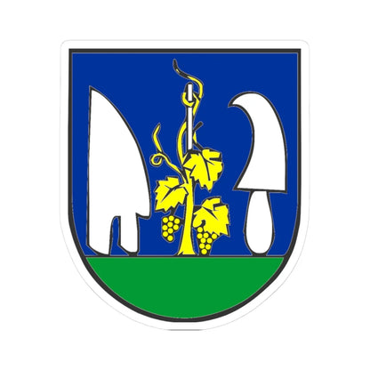 Kozarovce erb (Slovakia) (Coat of Arms) STICKER Vinyl Kiss-Cut Decal 3 Inch White - The Sticker Space