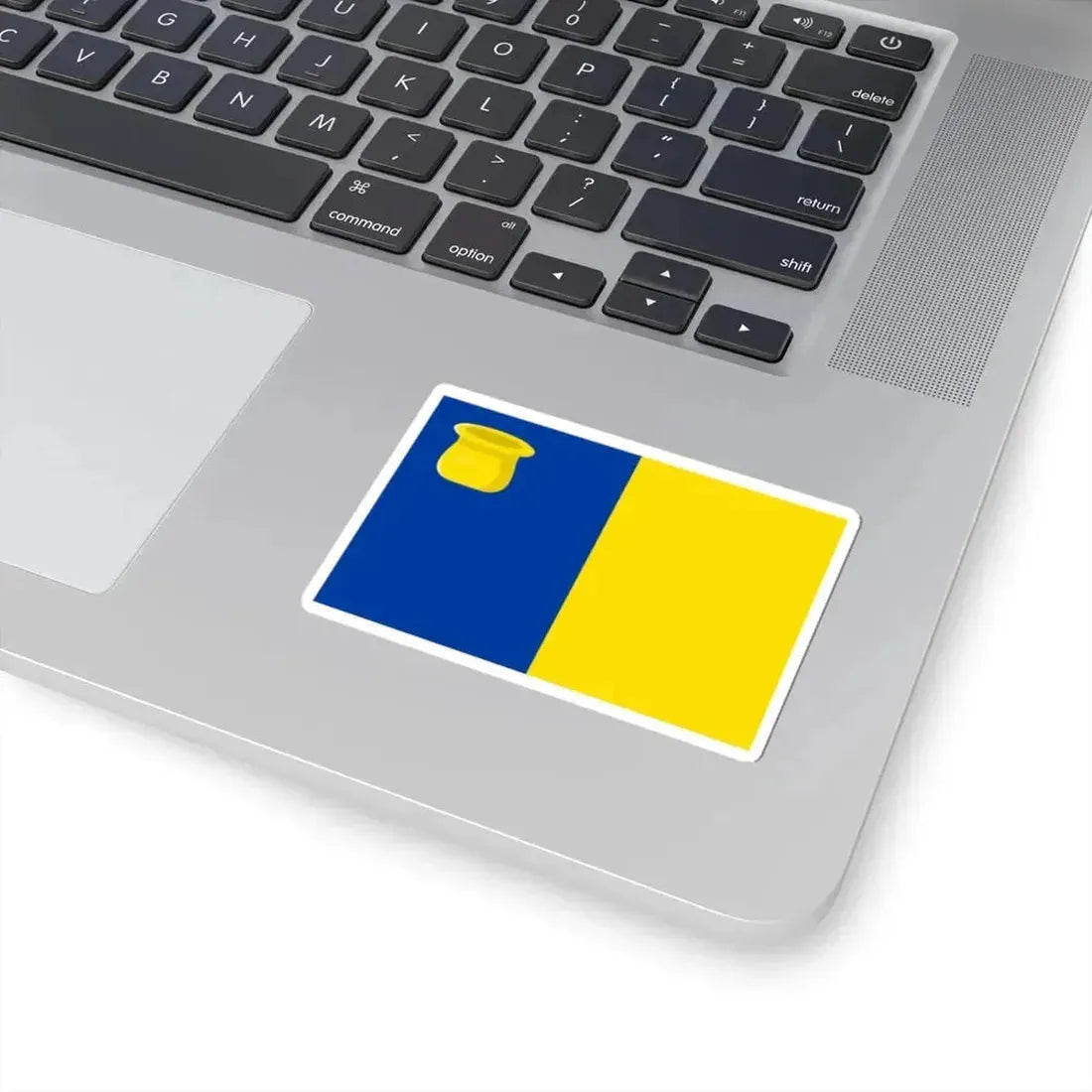 Kraainem vlag (Belgium) STICKER Vinyl Kiss-Cut Decal - The Sticker Space