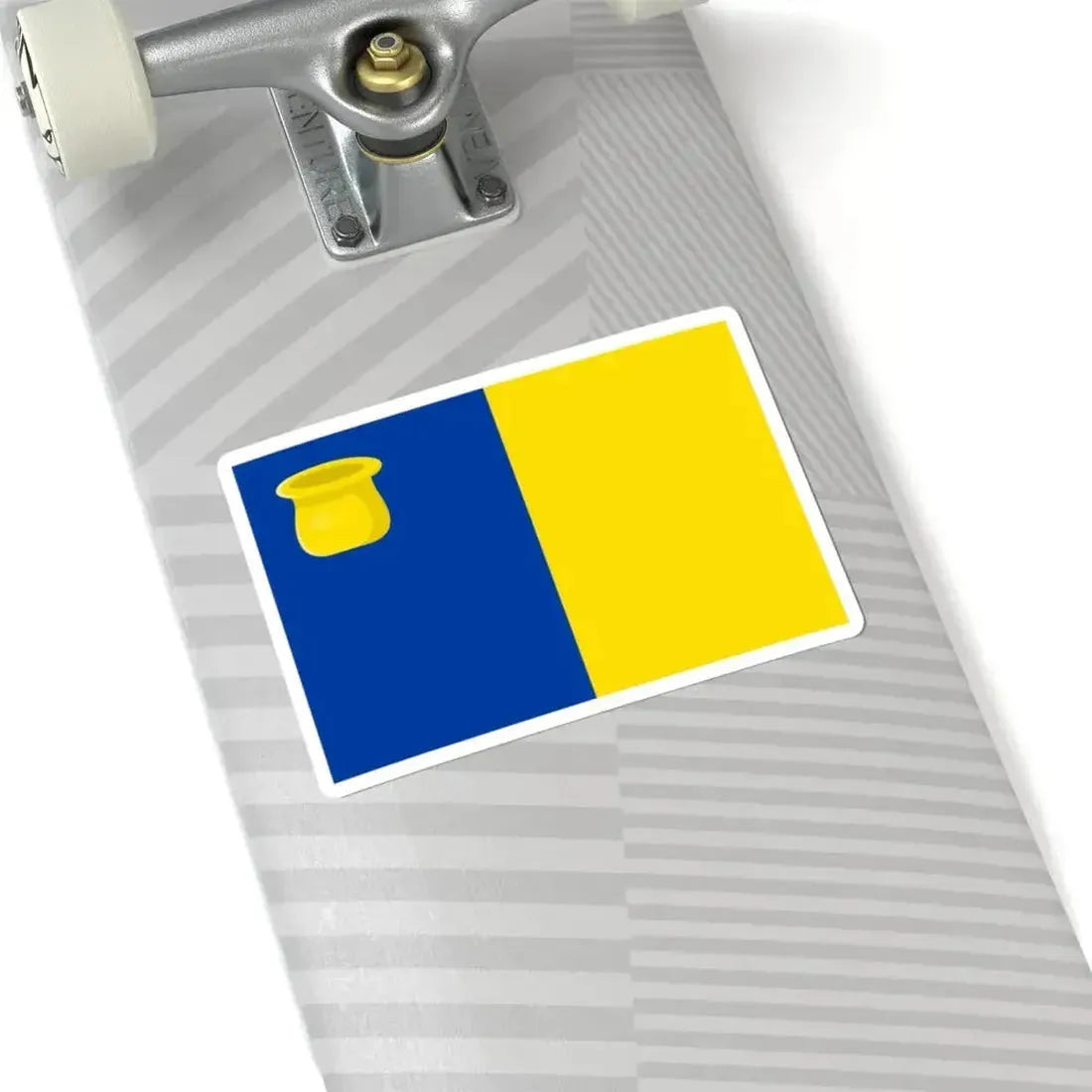 Kraainem vlag (Belgium) STICKER Vinyl Kiss-Cut Decal - The Sticker Space